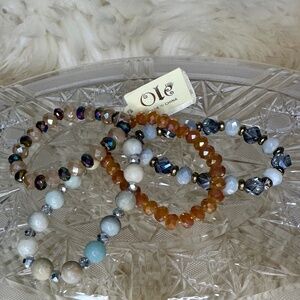 Ole Stretch Crystal Bead Bracelets